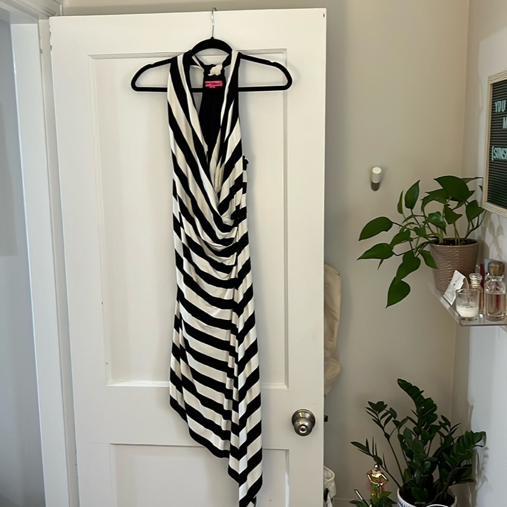 Betsy Johnson racerback asymmetrical dress